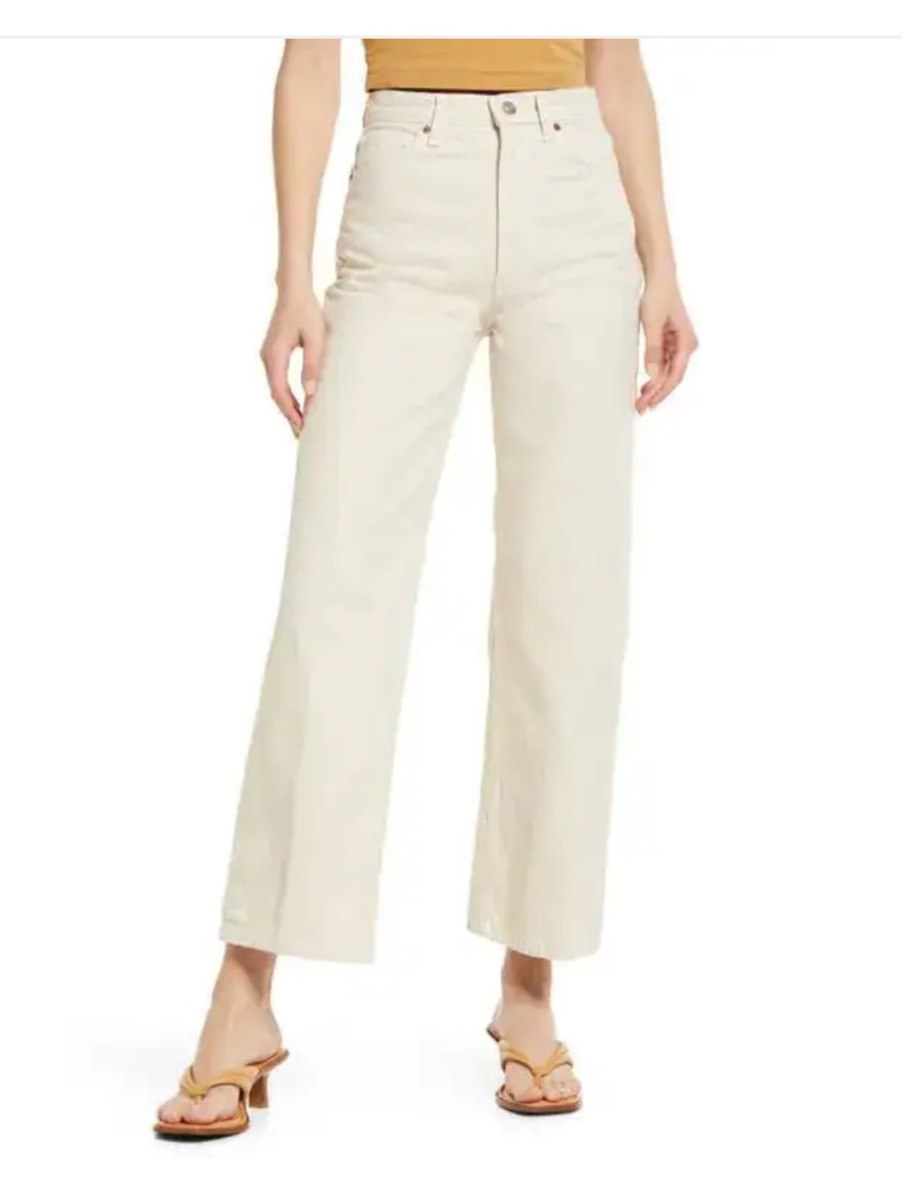Reformation Wilder High Rise Ankle Jeans in Almond size 31 NWT